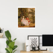 Gesprekken in een Park, portret van de kunstenaar Poster (Thuiskantoor)