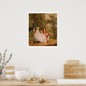 Gesprekken in een Park, portret van de kunstenaar Poster (Keuken)