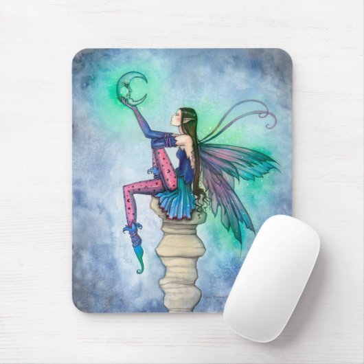 Gesprekken met de Moon Fairy Fantasy Art Muismat (Met muis)