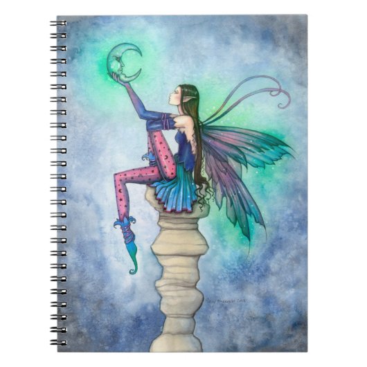 Gesprekken met de Moon Fairy Fantasy Art Notitieboek (Voorkant)