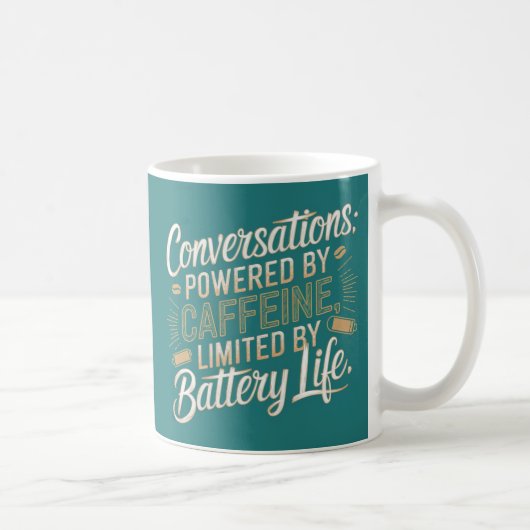 Gesprekken mogelijk gemaakt door cafeïne koffiemok (Rechts)