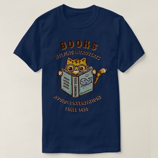 Gesprekken vermijden sinds 1455 t-shirt (Design voorkant)