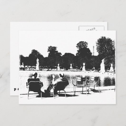 Gespreksgebied: Parijs Briefkaart (Voorkant / Achterkant)