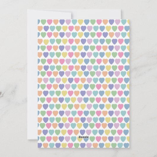 Gespreksharten Foto Valentijnsdag voor Liefhebbers Feestdagenkaart (Achterkant)