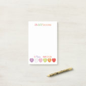 Gespreksharten gepersonaliseerde Post-it notities Post-it® Notes (Op bureau)