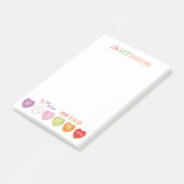 Gespreksharten gepersonaliseerde Post-it notities Post-it® Notes (Schuin)