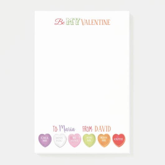 Gespreksharten gepersonaliseerde Post-it notities Post-it® Notes (Voorkant)