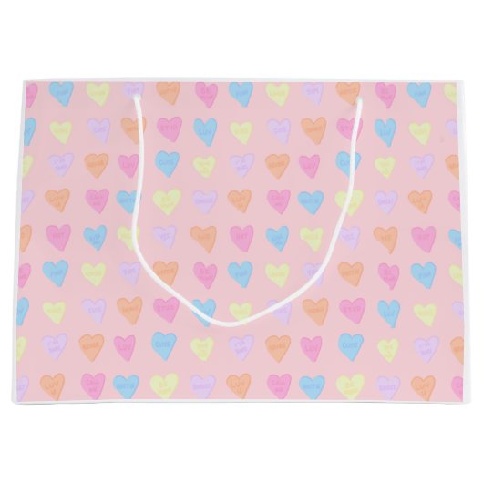 Gespreksharten geschenktas groot cadeauzakje (Voorkant)