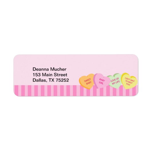 Gespreksharten Valentijnsdag Label Labels (Voorkant)