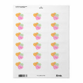 Gespreksharten Valentijnsdag Label Labels (Full Sheet)