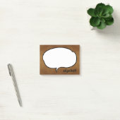 Gesprekspop Persoonlijke Naam Post-it® Notes (Kantoor)