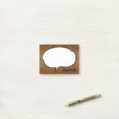 Gesprekspop Persoonlijke Naam Post-it® Notes (Op bureau)
