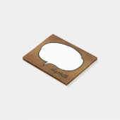 Gesprekspop Persoonlijke Naam Post-it® Notes (Schuin)