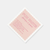 Gesprekte contouren Vet vlot teken Napkins Servet (Hoek)