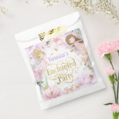 Gesprekte feest, tuinfee, verjaardag bedankzakje (Gezegeld)