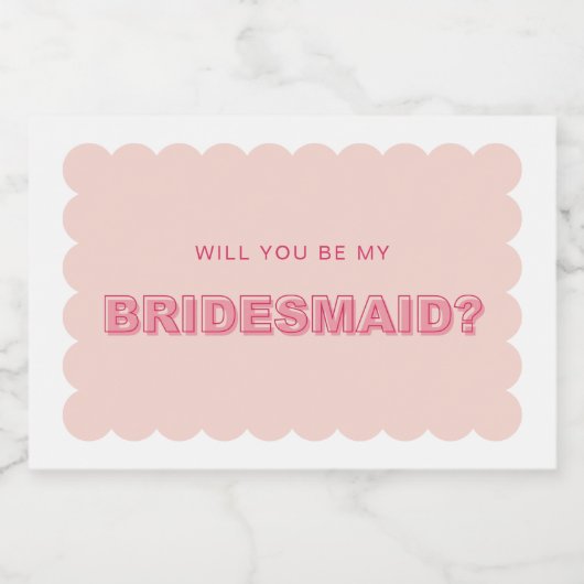 Gesprekte rand Kaartenlabel voor gebold tekstbrief Voedselcontainer Etiket (Enkel label)