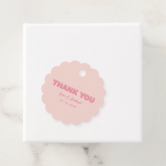 Gesprekte rand Vet Overzicht Dank u de Markeringen Bedankjes Labels (In situ)