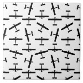 Gesprekte  vliegtuigen CUSTOM BG COLOR Tegeltje (Voorkant)