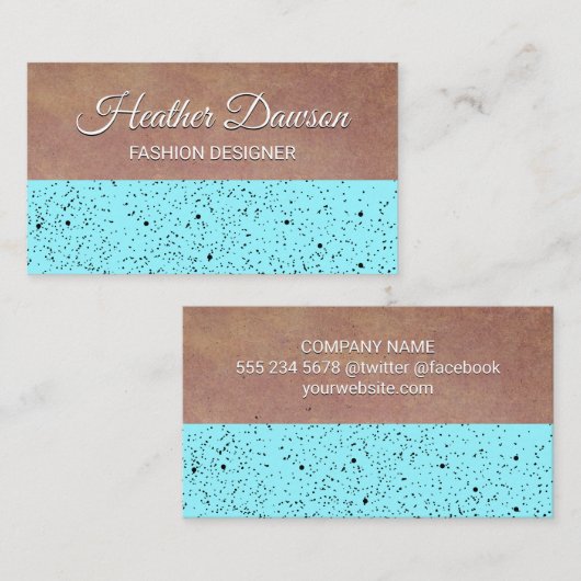 Gesprenkelde textuurkleurblok visitekaartje