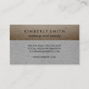 Gesprenkelde Twee Tinten Kleurblokken Visitekaartje