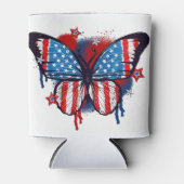 Gesproken Amerikaanse vlag vlinder Blikjeskoeler (Voorkant)