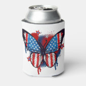 Gesproken Amerikaanse vlag vlinder Blikjeskoeler (Blikje Achterkant)