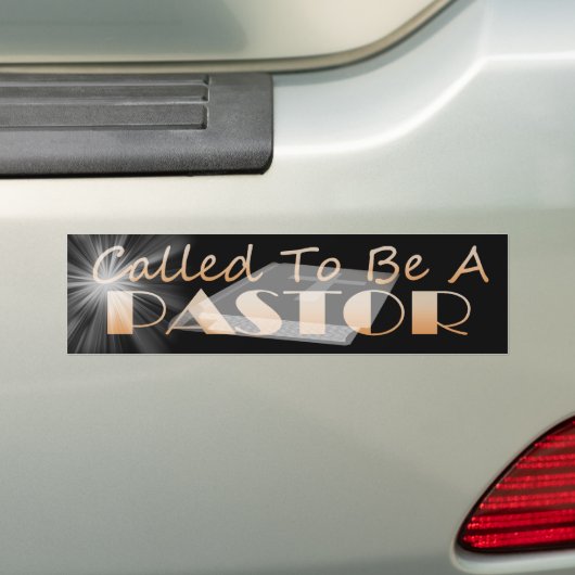 GESPROKEN OM PASTOR BS DK TE ZIJN BUMPERSTICKER (Op auto)