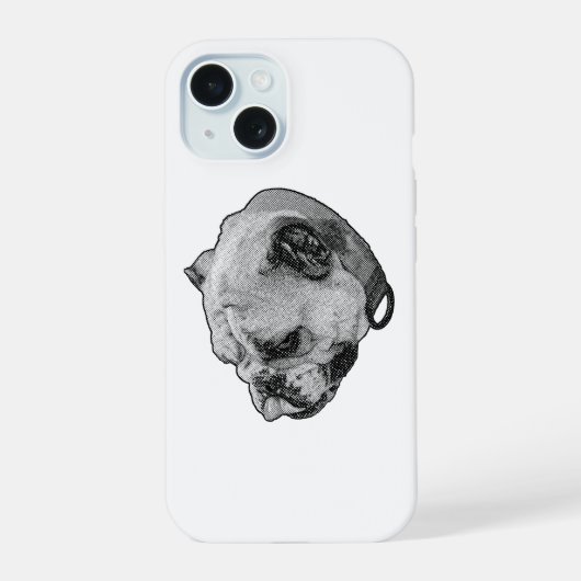 Gestaag Bulldog Humeur iPhone 15 Case (Achterkant)