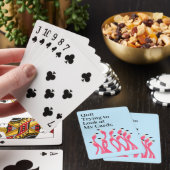 Gestaak het raar doen naar mijn hand Funny Flaming Pokerkaarten (Insitu)