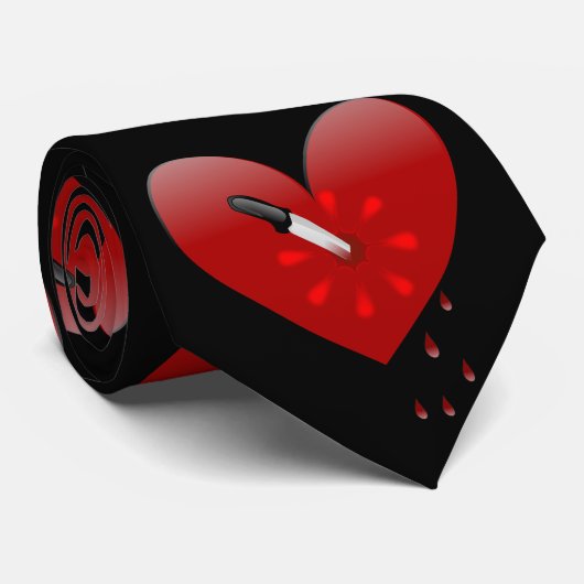 gestabiliseerd in de stropdas van hart-valentijnen (Opgerold)