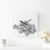 Gestallen getallen wandklok (Huis)