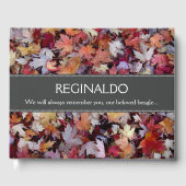 Gestallen herfst leveert gedenkteken gastenboek (Voorkant)