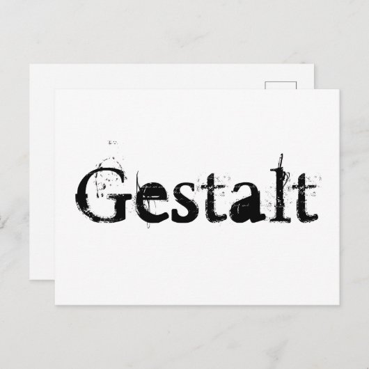 Gestalt Briefkaart (Voorkant / Achterkant)