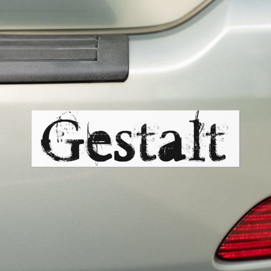 Gestalt Bumpersticker (Op auto)