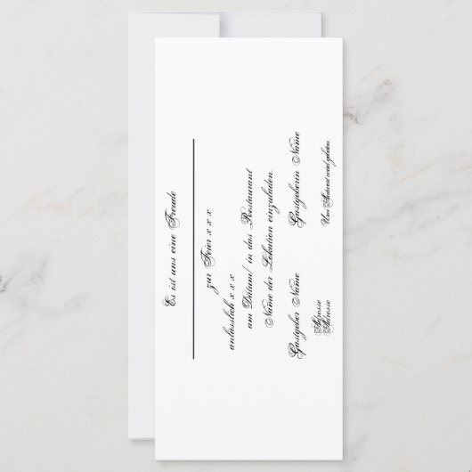 Gestaltbare Einladung – Einladungskarte (Voorkant)