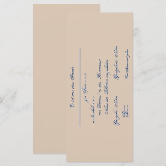 Gestaltbare Einladung – Einladungskarte (Voorkant / Achterkant)