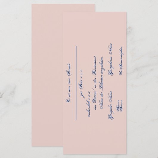 Gestaltbare Einladung – Einladungskarte (Voorkant / Achterkant)