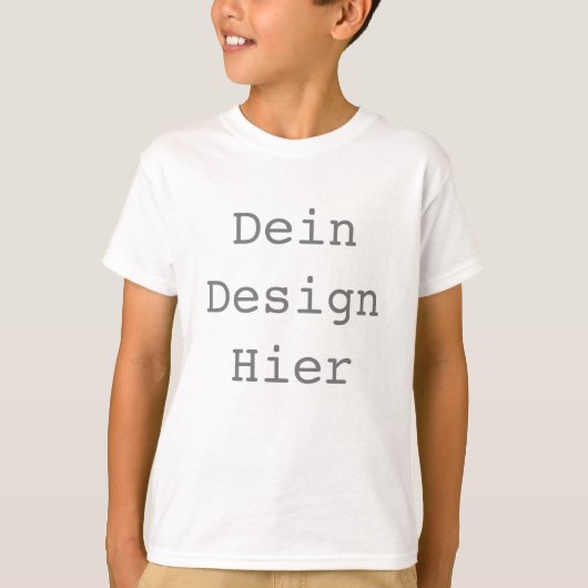 Gestalte Dein Eigenes Kinder Basic T-Shirt (Voorkant)