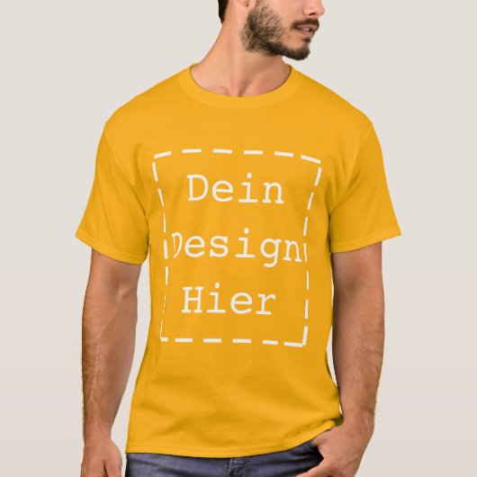 Gestalte Dein Eigenes Männer Basic T-Shirt (Voorkant)