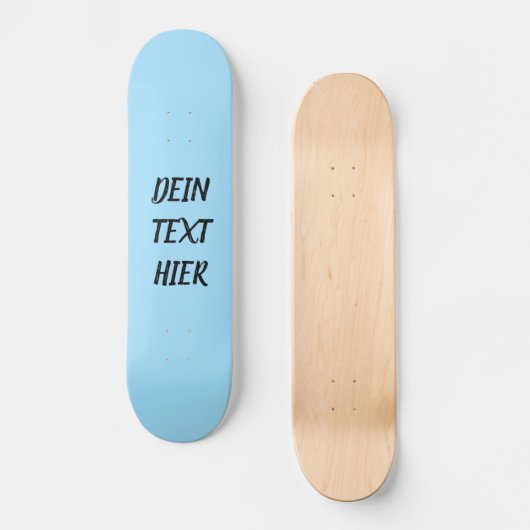 Gestalte dein eigenes Skateboard - Vorlage (Voorkant)