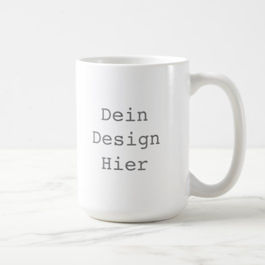Gestalte deine 443 ml Klassische Weiße Tasse Koffiemok (Rechts)