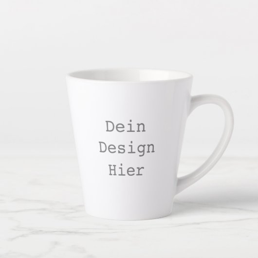 Gestalte deine eigene 0,34l Latte Tasse Mok (Rechts)