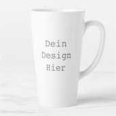 Gestalte deine eigene 0,48l Große Latte Tasse Latte Mok (Rechts)
