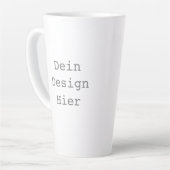 Gestalte deine eigene 0,48l Große Latte Tasse Mok (Linkerhoek)