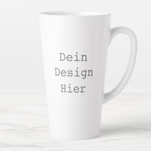 Gestalte deine eigene 0,48l Große Latte Tasse Mok (Rechts)