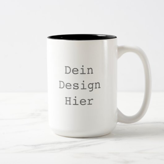 Gestalte deine eigene 443ml Zweifarbige Tasse Tweekleurige Koffiemok (Rechts)