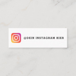 Gestalte deine eigene Instagram Visitenkarte Mini Visitekaartje