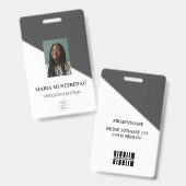 Gestalte Deinen Eigenen Ausweis Vorlage Badge (Voor- en achterkant)