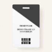 Gestalte Deinen Eigenen Ausweis Vorlage Badge (Achterkant)