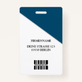 Gestalte Deinen Eigenen Ausweis Vorlage Badge (Achterkant)
